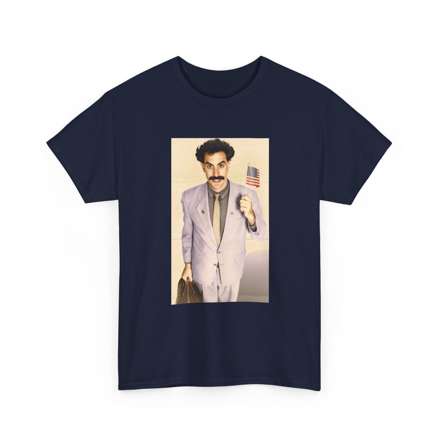 Borat Comes to America Tshirt Funny Comedy Movie Unisex Heavy Cotton Tee
