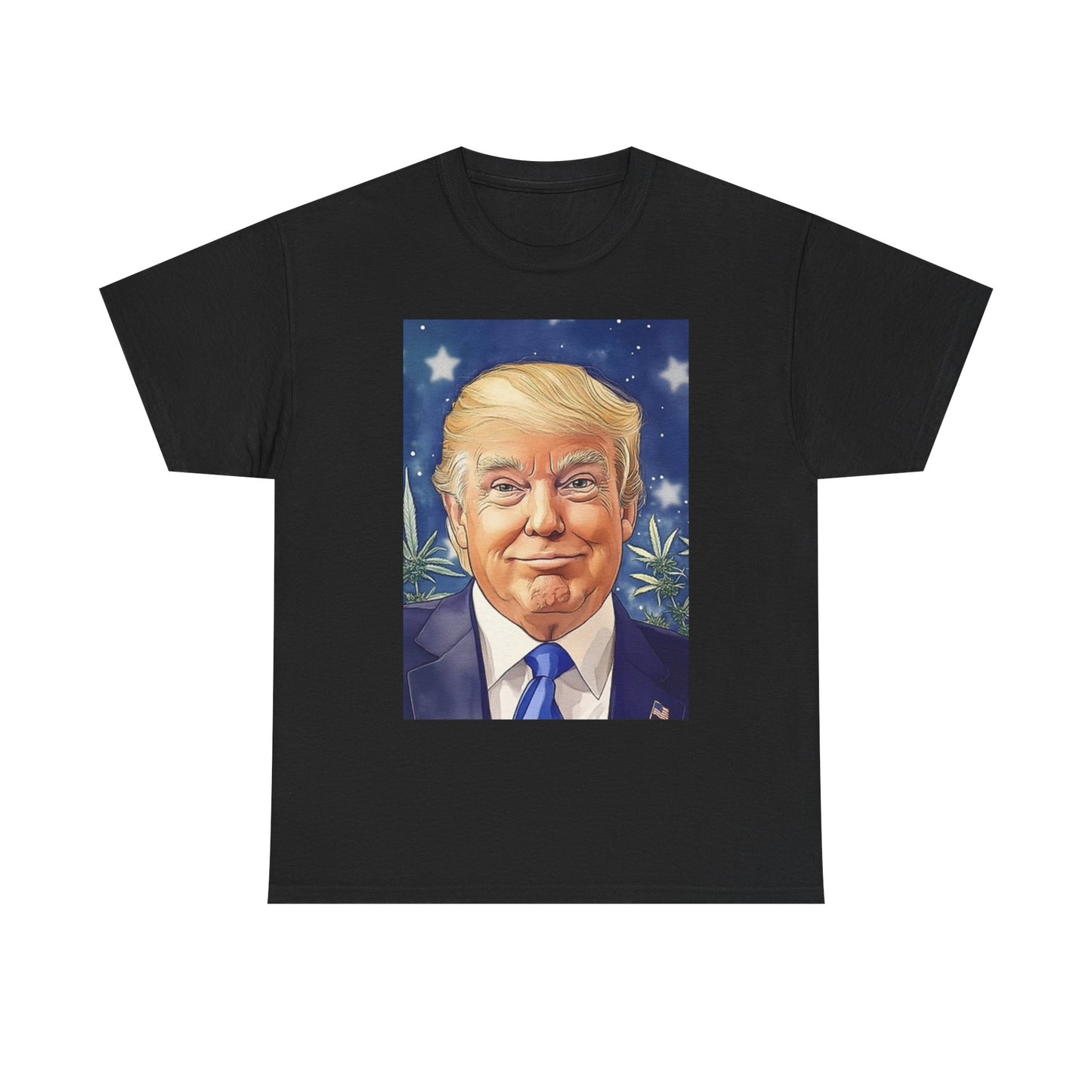 Trump Weed And Hemp Graphic T Shirt Unisex Heavy Cotton Tee