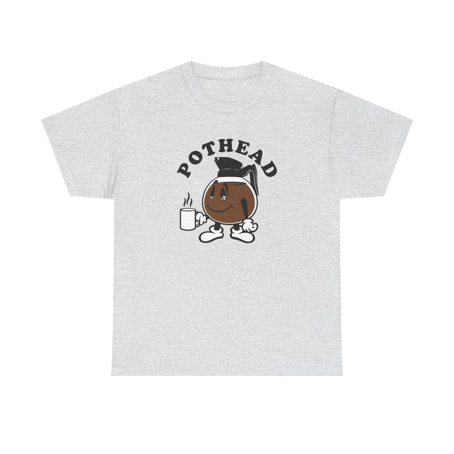 Pothead Funny Coffee Jokes Graphic T Shirt NEW Unisex Heavy Cotton Tee