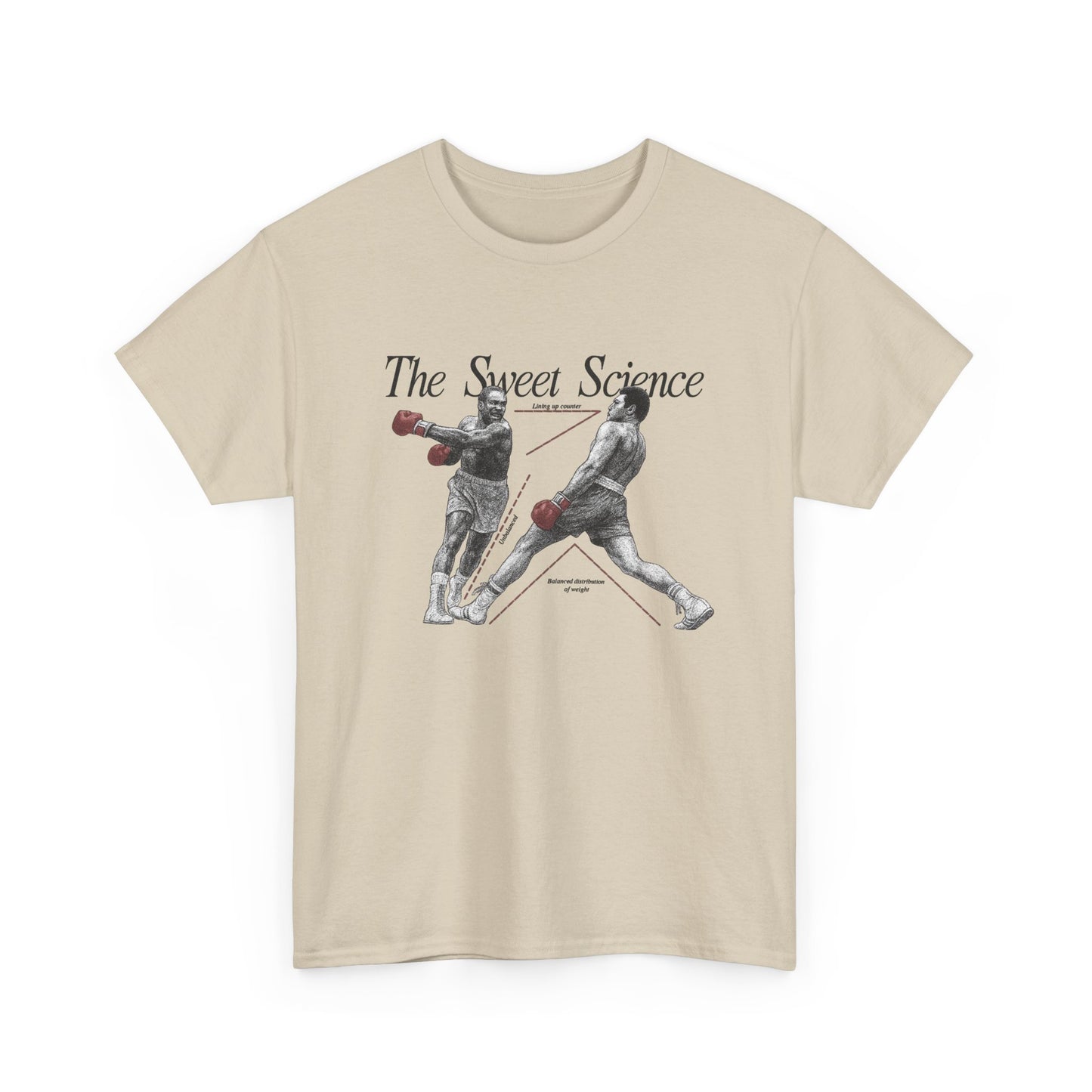 Boxing The Sweet Science Vintage Graphic T Shirt NEW Vintage Unisex Heavy Cotton