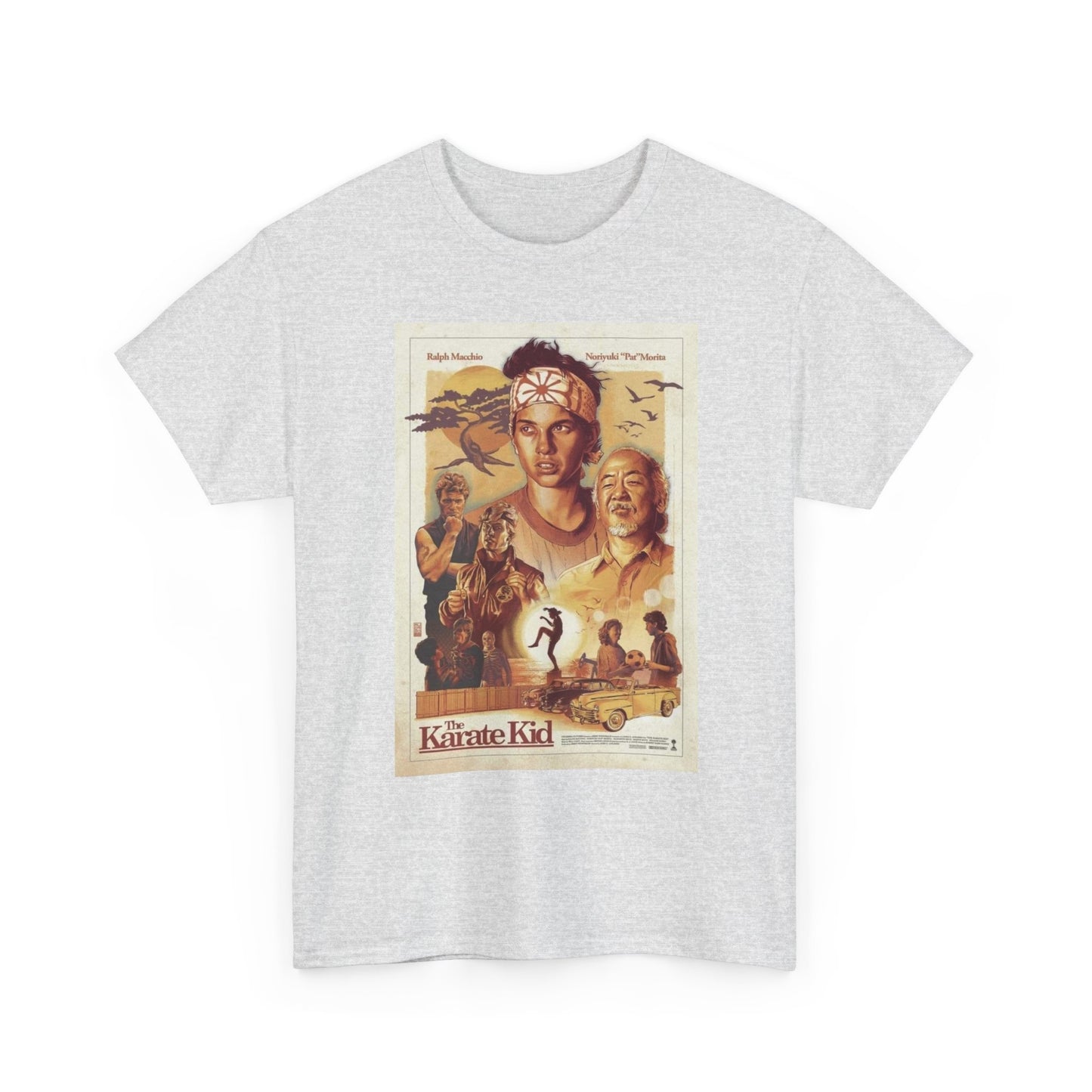 The Karate Kid Graphic T Shirt Vintage Poster Unisex Heavy Cotton Tee