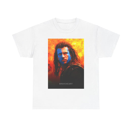 BraveHeart Tshirt Vintage Movie Mel gibson Retro Unisex Heavy Cotton Tee