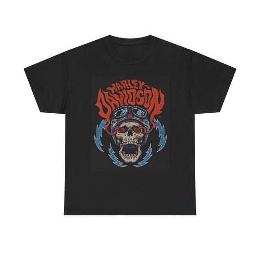 Harley Davidson Motorcycles Graphic T Shirt Vintage Unisex Heavy Cotton Tee