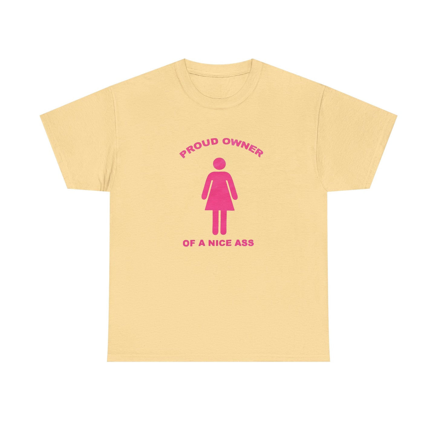 Proud Owner Of A Nice Ass Funny Graphic T-Shirt Unisex Heavy Cotton Tee