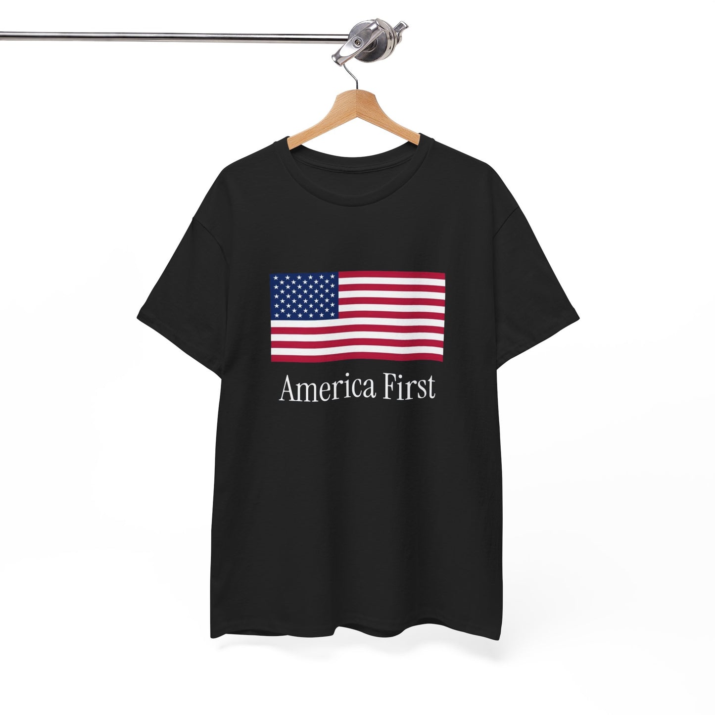 America First USA Flag Graphic T Shirt Heavy Cotton Tee NEW ADULT UNISEX