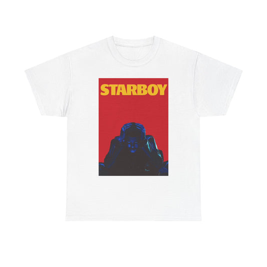 Starboy Graphic T Shirt Vintage Weekend Album Poster Unisex Heavy Cotton Tee