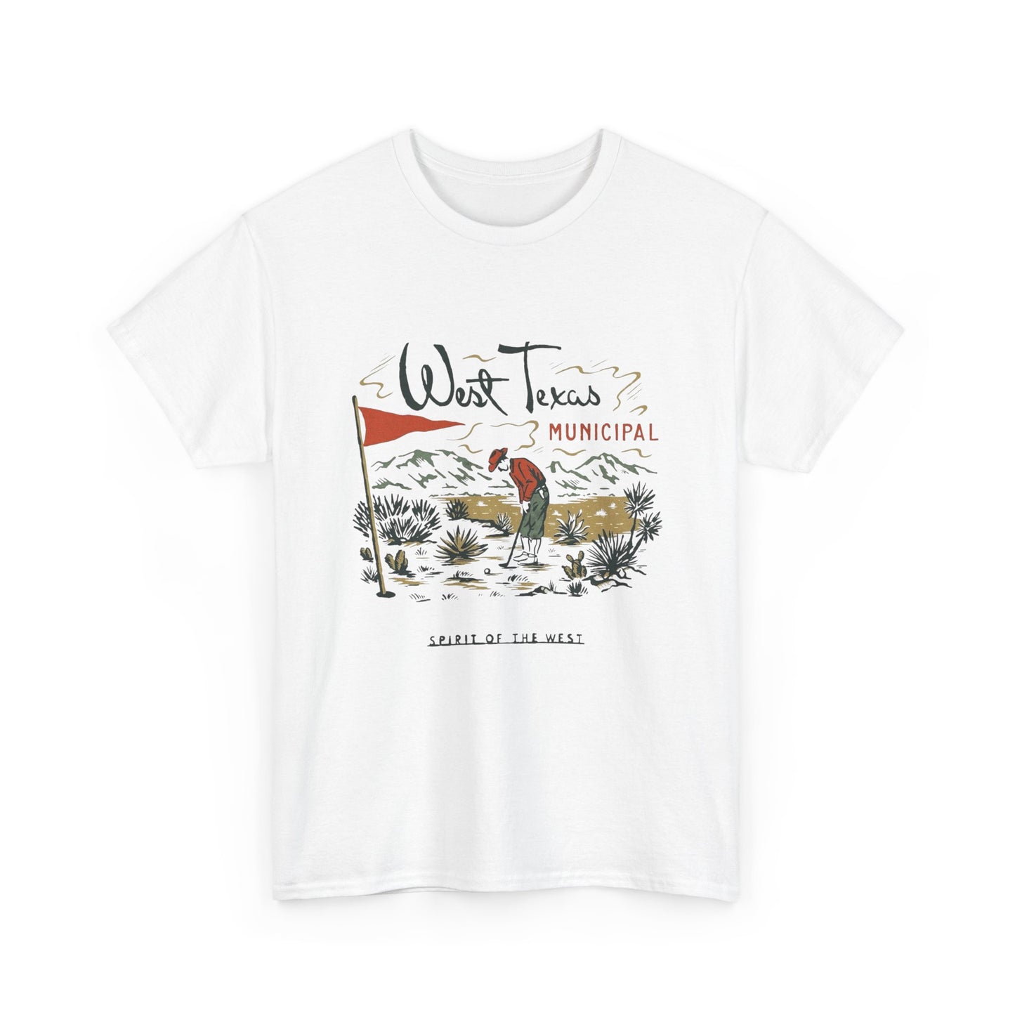 Spirit Of The West Graphic T Shirt Unisex Heavy Cotton Tee