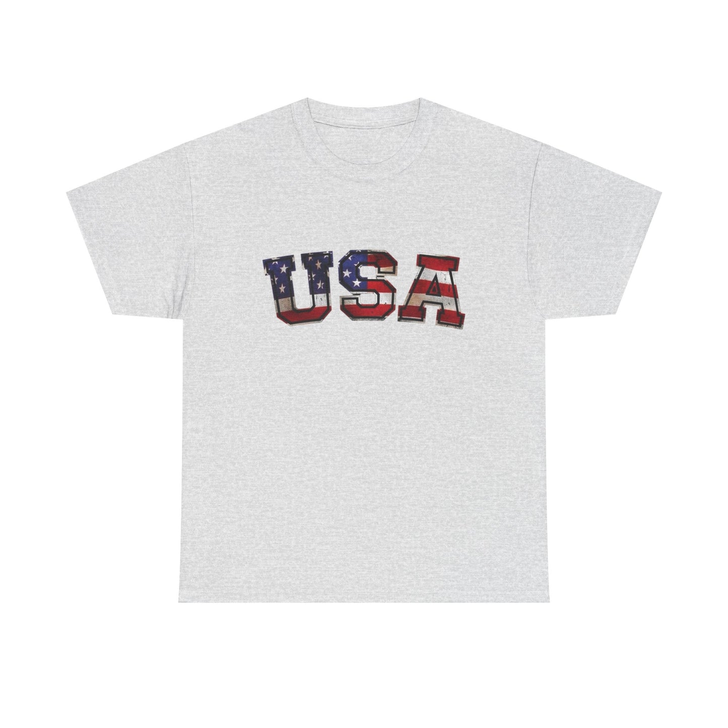 USA American Flag Retro Graphic T Shirt Unisex NEW Heavy Cotton Tee