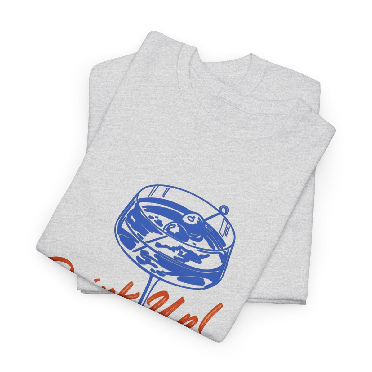 Drink Up Cocktail Glass Illustration T-Shirt Men's Graphic Tee