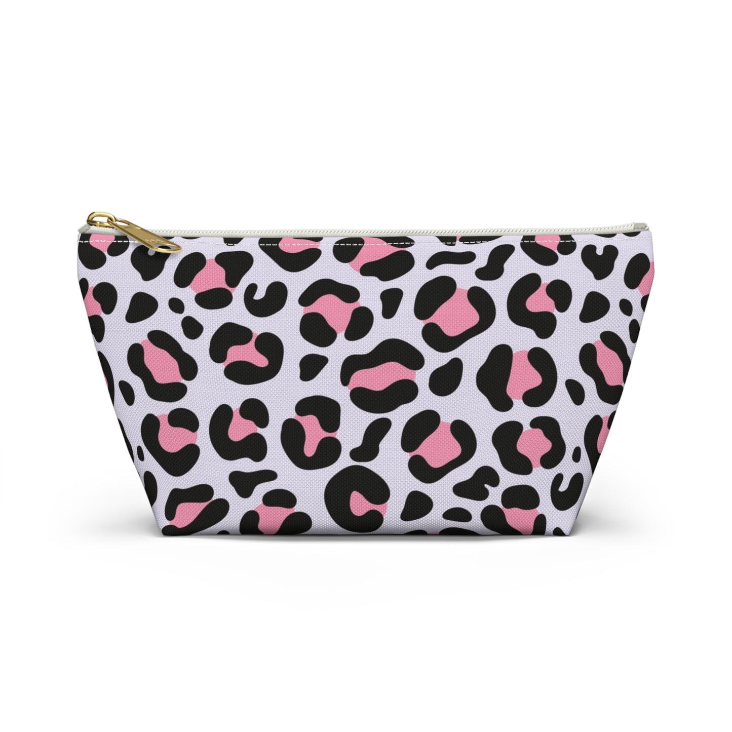 Travel Bag Multi Color Pink Leppard Print Accessory Pouch w T-bottom