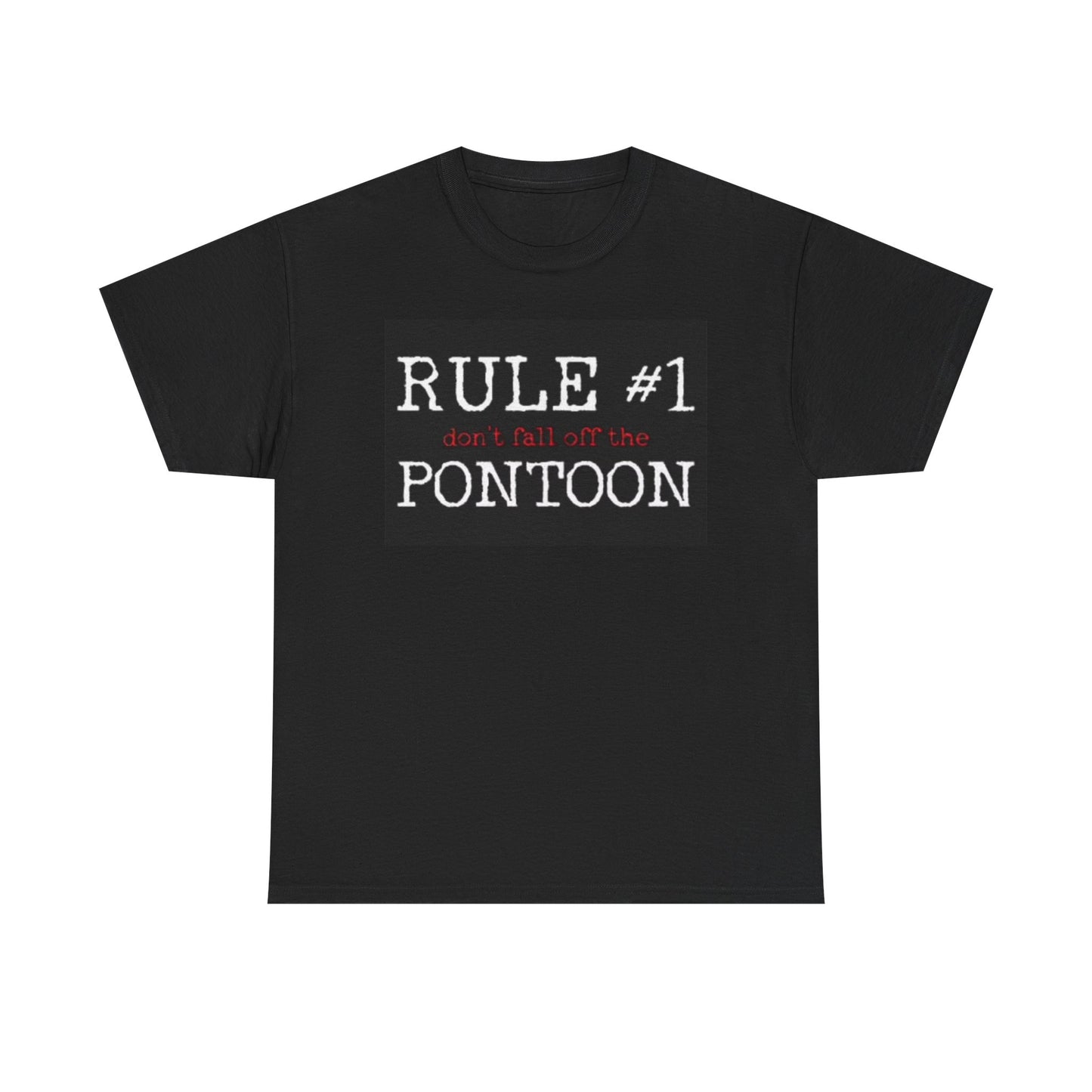 Funny Pontoon Graphic T Shirt Boating Outdoors Hiking Unisex Heavy Cotton Tee