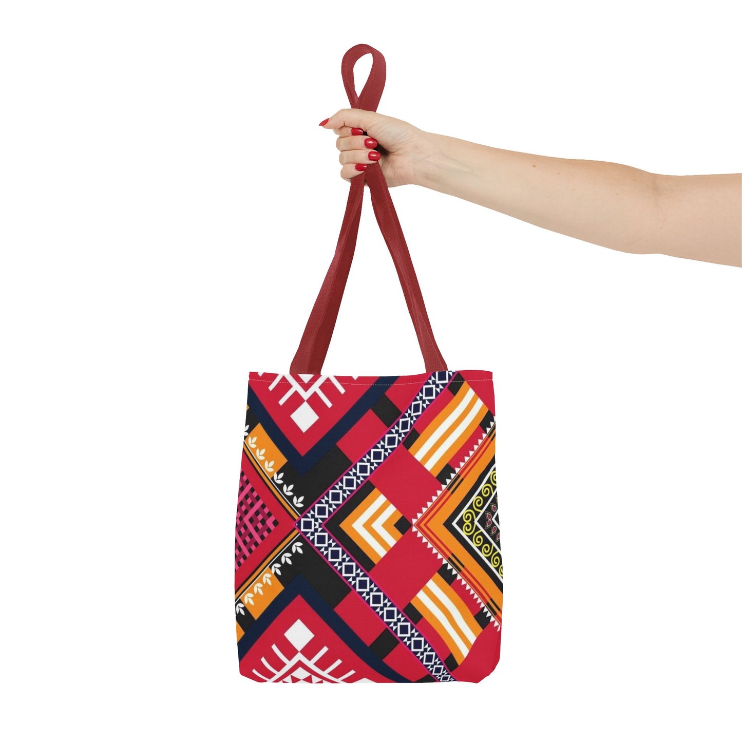 BRAND NEW WESTERN PRINT Multi Color TOTE BAG Fast Shipping (AOP) red