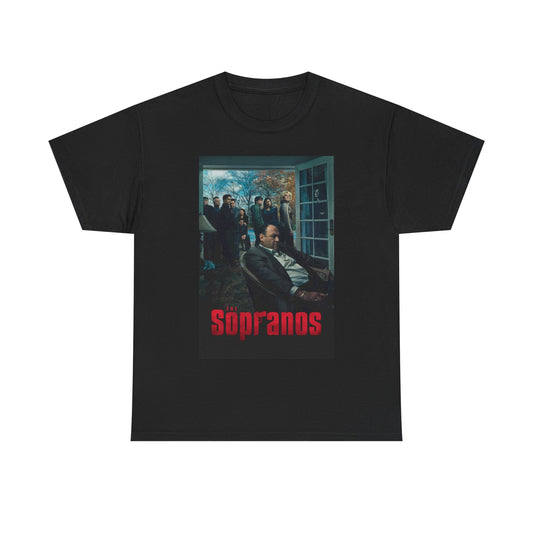 The Sopranos Tshirt Retro Gangster Tv Series Italian New York Heavy Cotton Tee