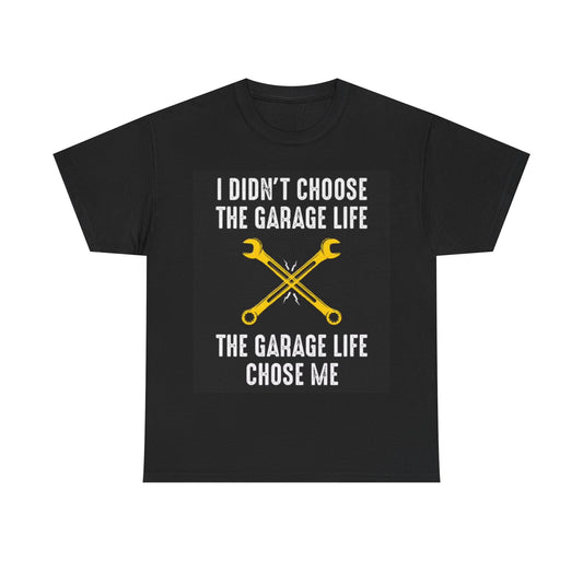 Garage Life Tshirt Mechanic Graphic Beer Muscle Car Unisex Heavy Cotton Tee