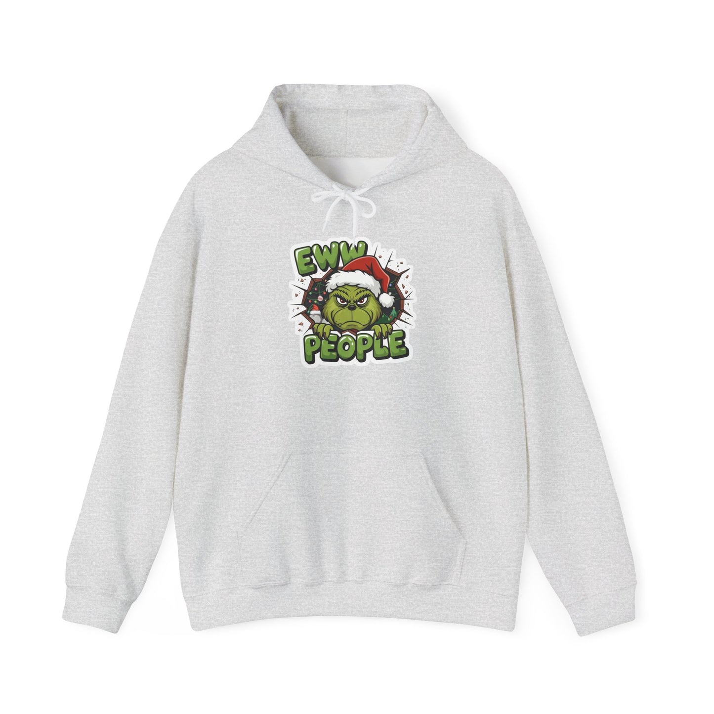 Eww People Grinch Christmas Graphic Hoodie Unisex Heavy Blend™ Hooded Sweatshirt