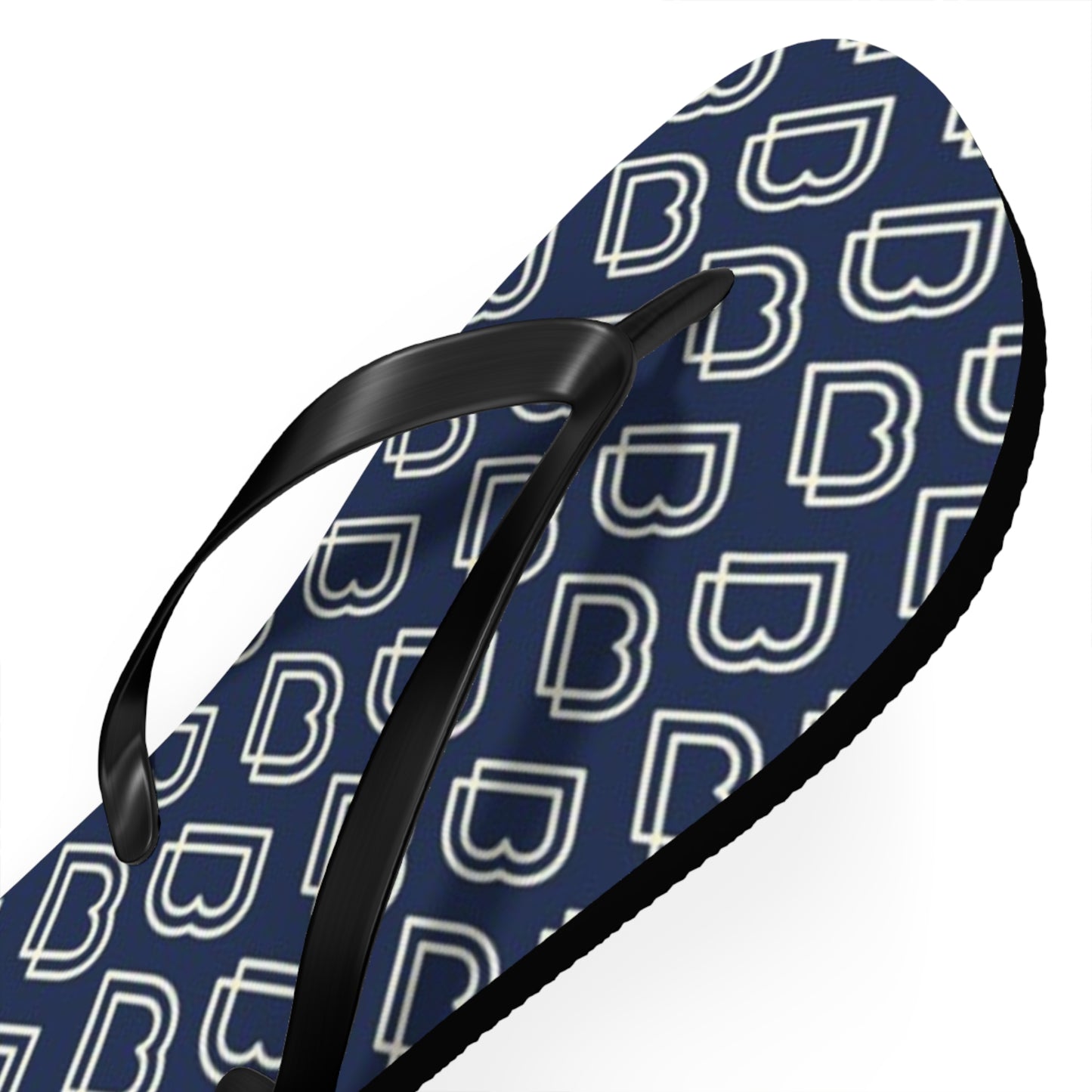 Blue Monogram Flip Flops, Sandals Slides, Summer Footwear, Brand New
