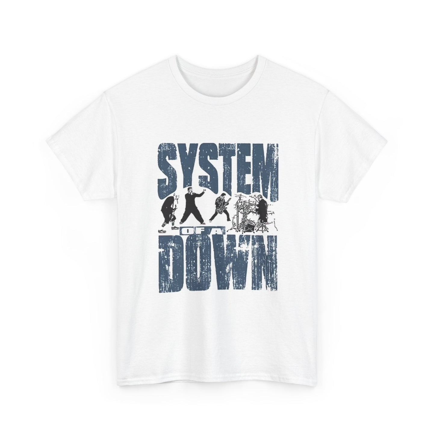 System Of A Down Graphic T Shirt Vintage Rock Band Unisex Heavy Cotton Tee