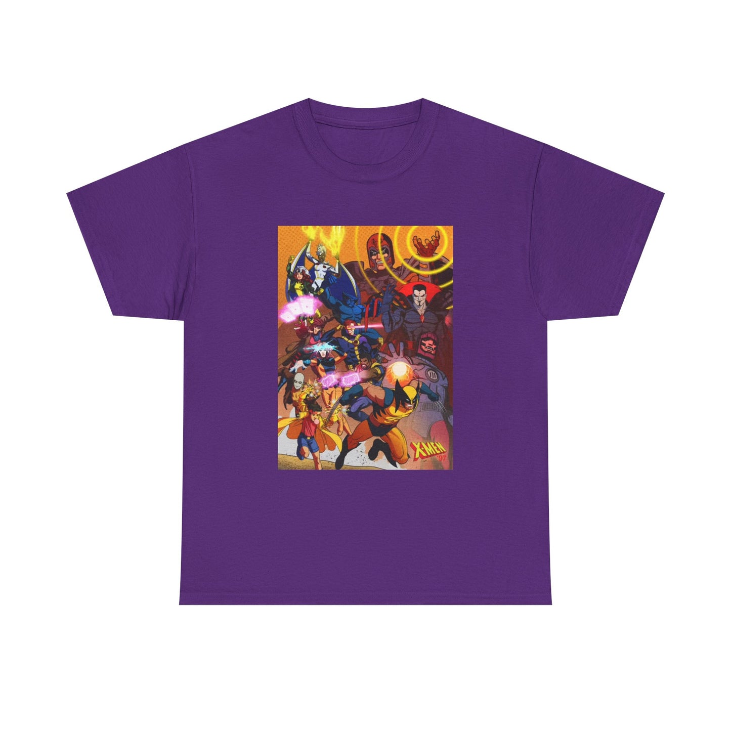 Cartoon Graphic Tee Xmen Comic Book Retro Vintage Tee Unisex Heavy Cotton Tee