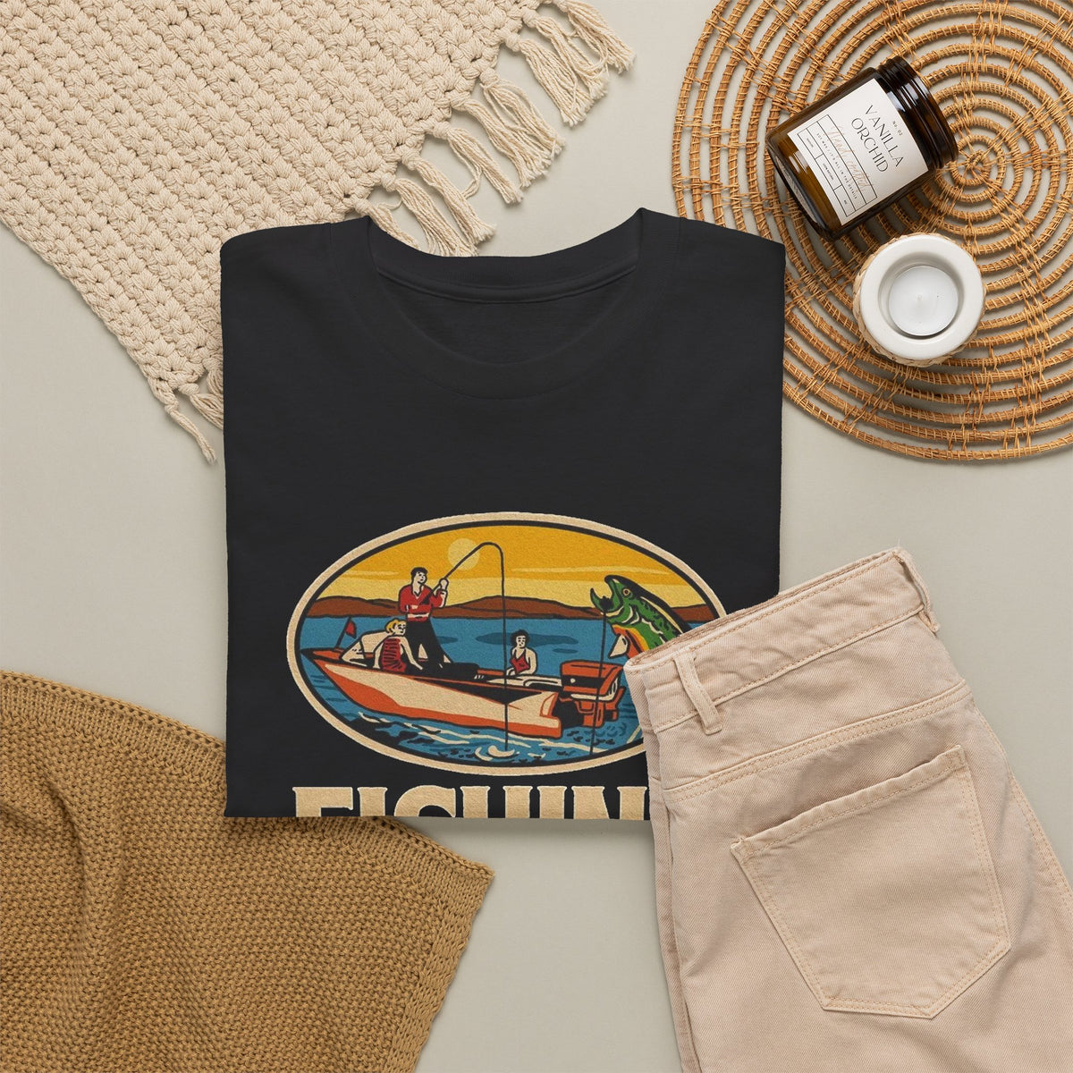 Fishing Clubs California Graphic T-Shirt Men's Graphic Tee