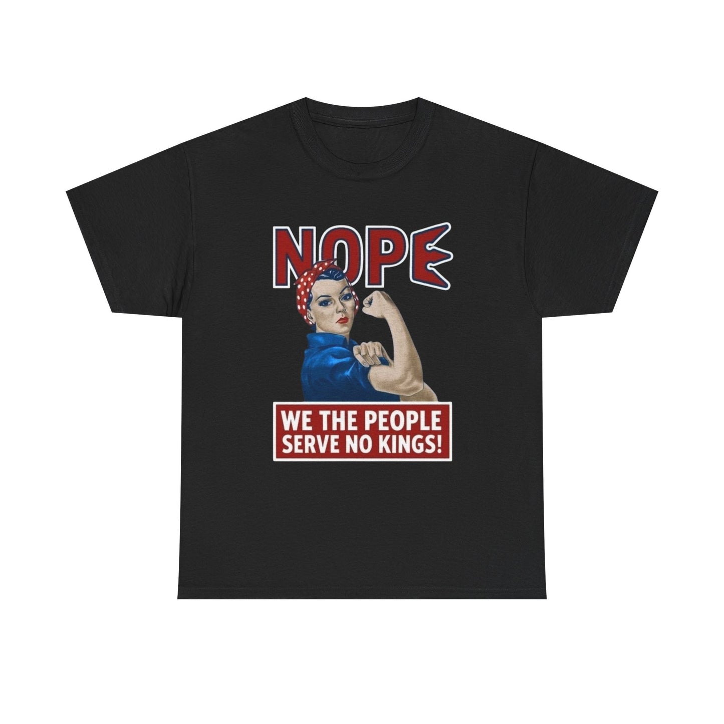 No Kings In America Graphic T Shirt NEW Heavy Cotton Tee