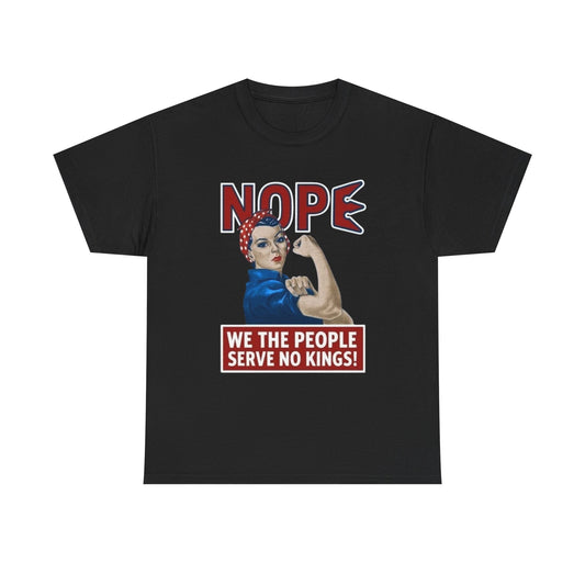 No Kings In America Graphic T Shirt NEW Heavy Cotton Tee