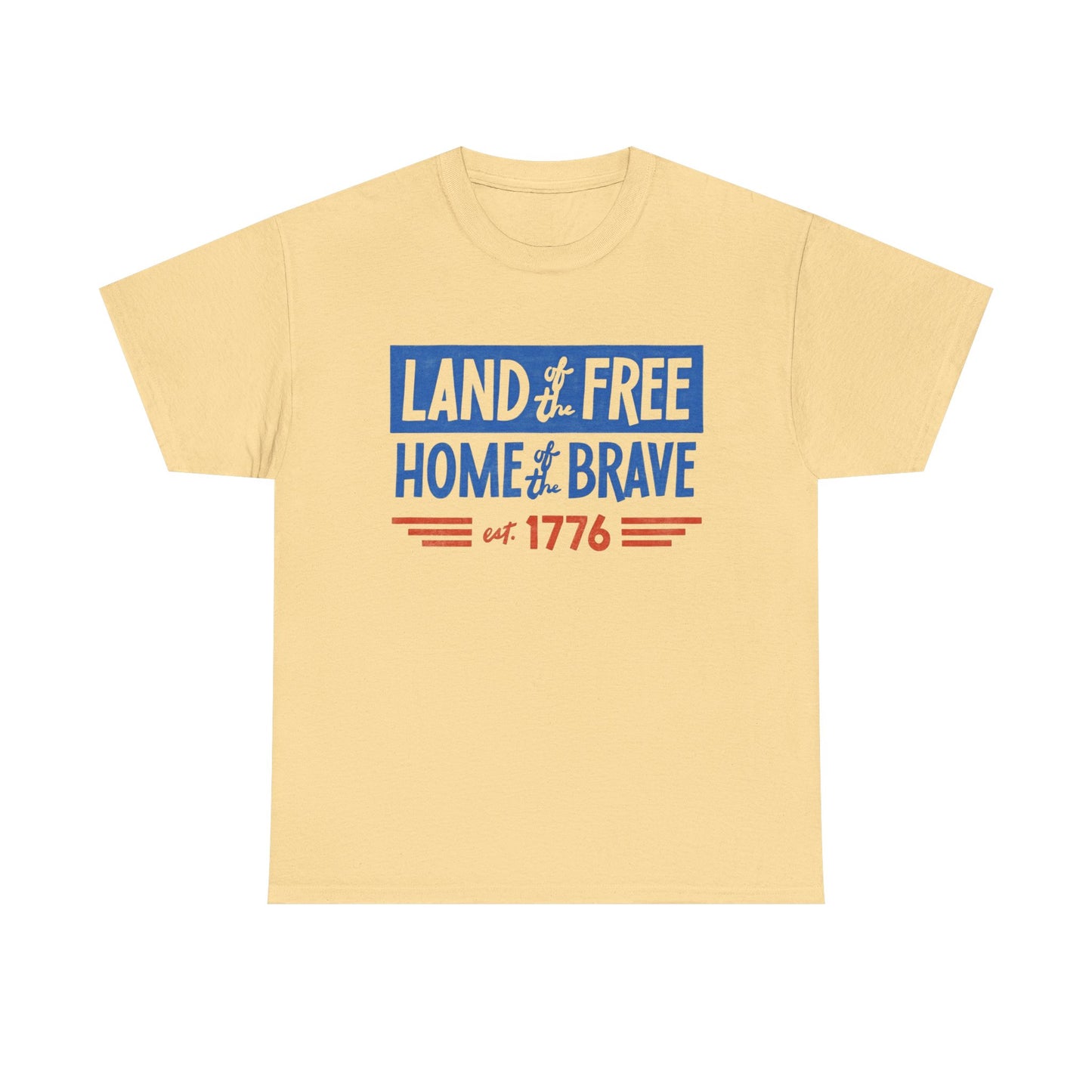 USA Land Of The Free 1776 Graphic T Shirt NEW ADULT TEE VINTAGE