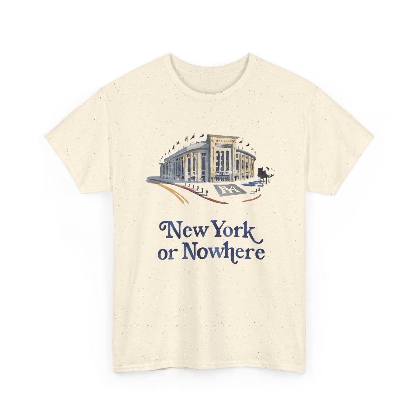 New York Or Nowhere Graphic T Shirt Unisex NEW Heavy Cotton Tee