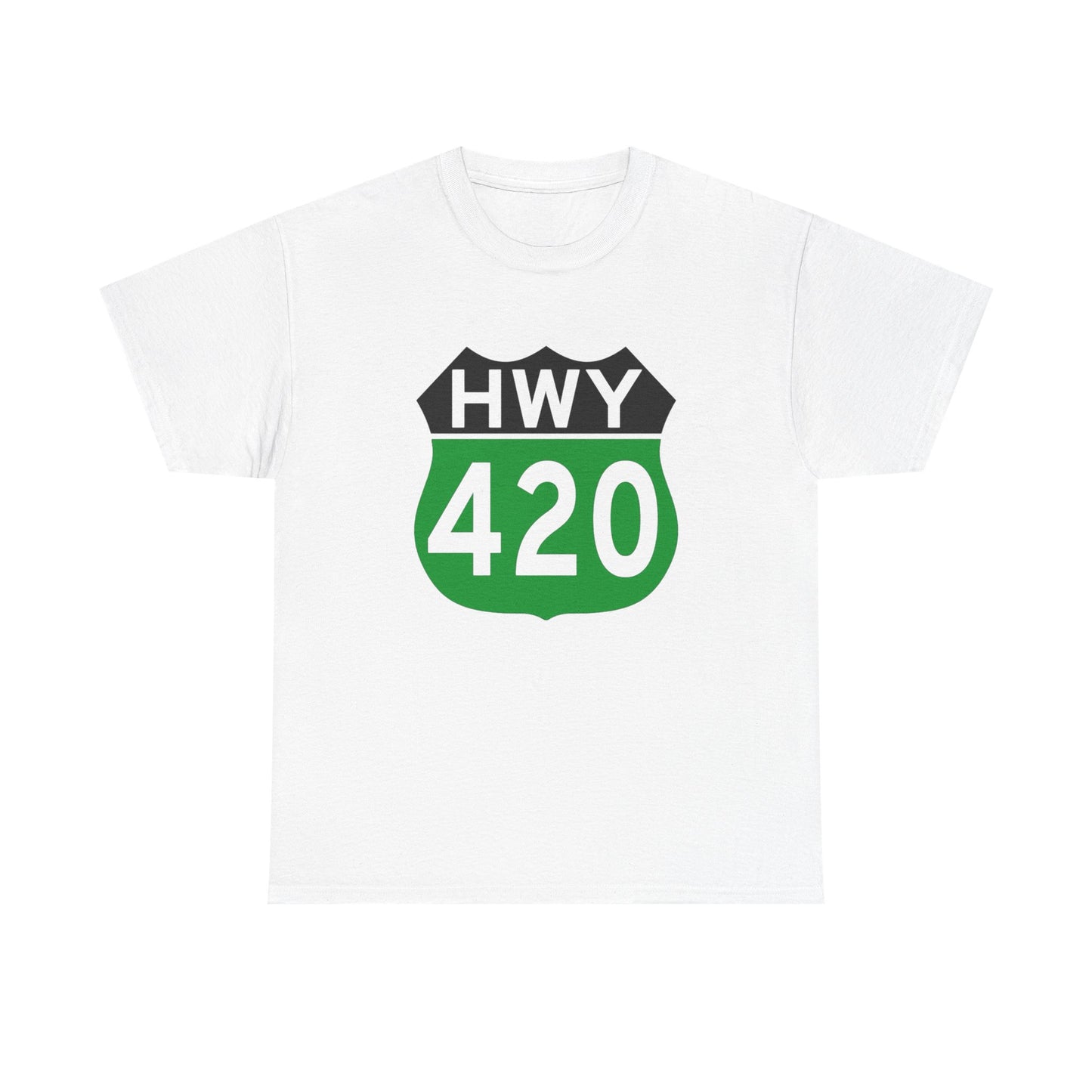 Highway 420 Weed Graphic T Shirt NEW Adult Tee
