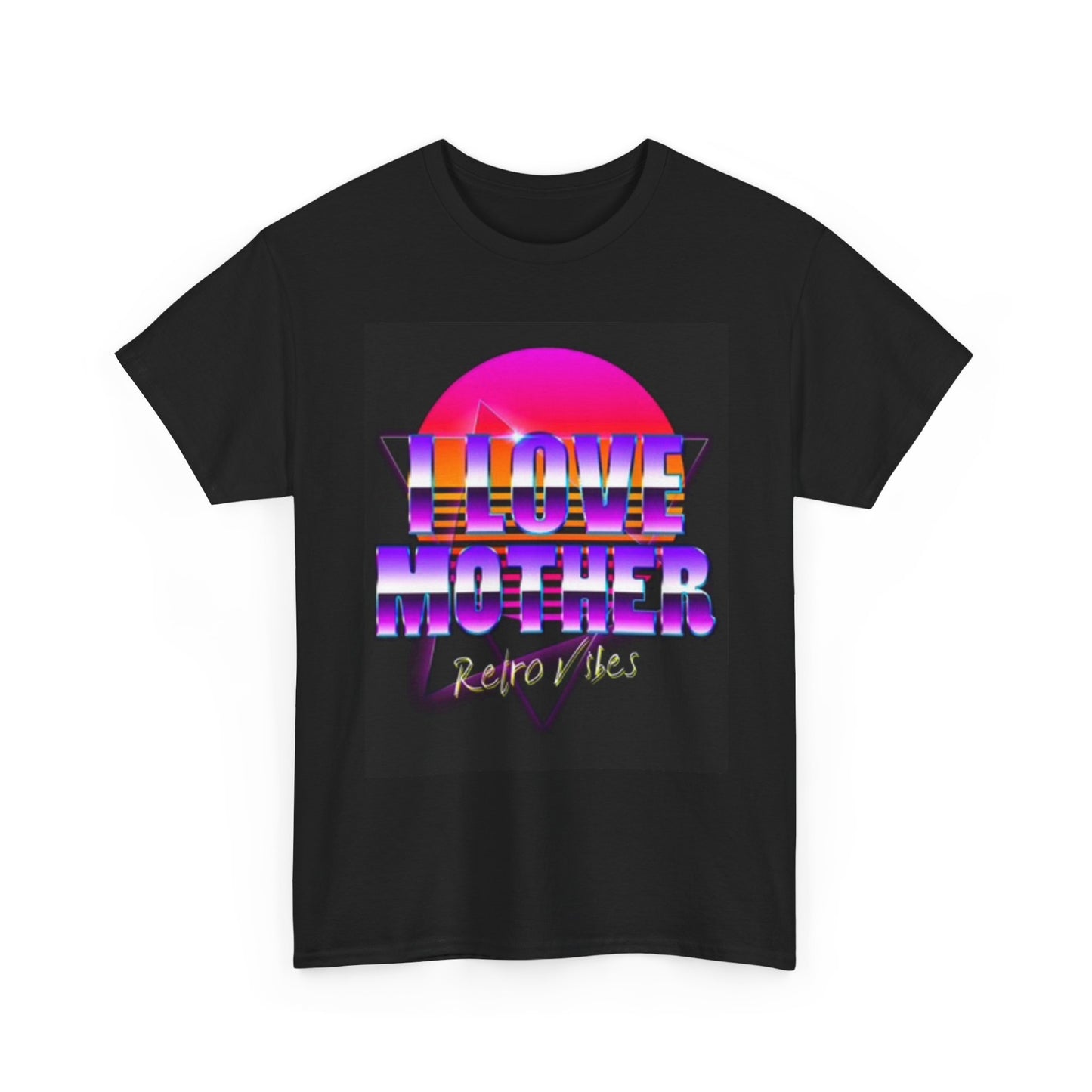 I Love Mother Graphic T Shirt Retro Vibes Unisex Heavy Cotton Tee