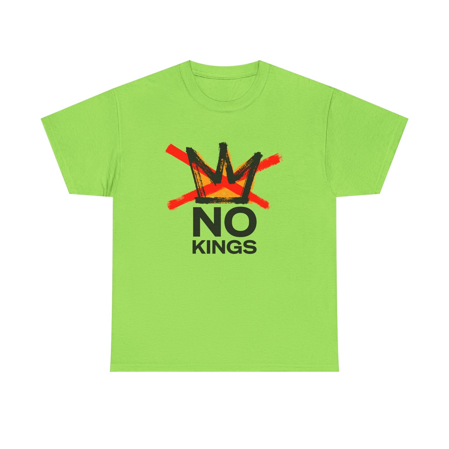 No Kings Graphic T Shirt Protest Resist BLM Support Unisex Heavy Cotton Tee