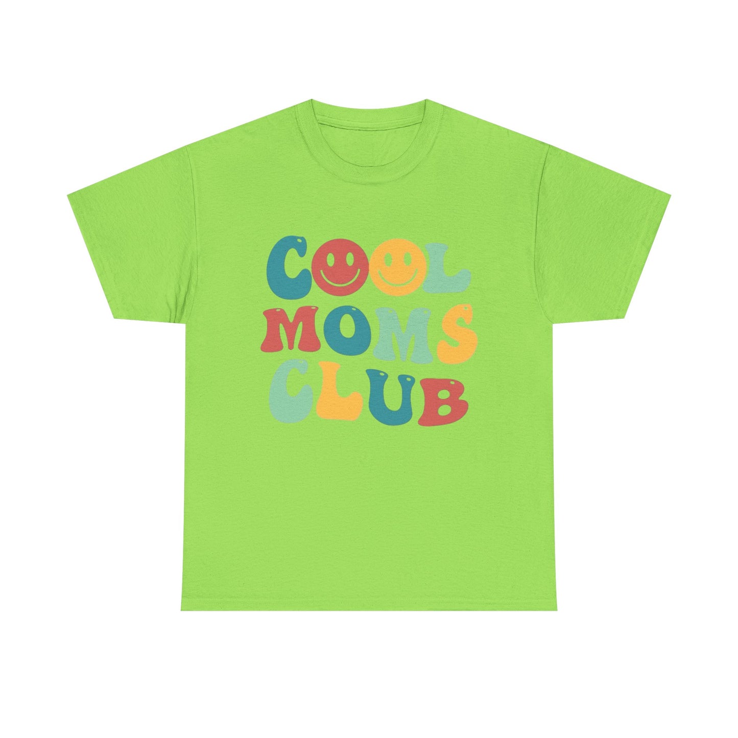 Cool Moms Club Women's Graphic T Shirt NEW MULTIPLE COLORS Gift Retro Design 90s