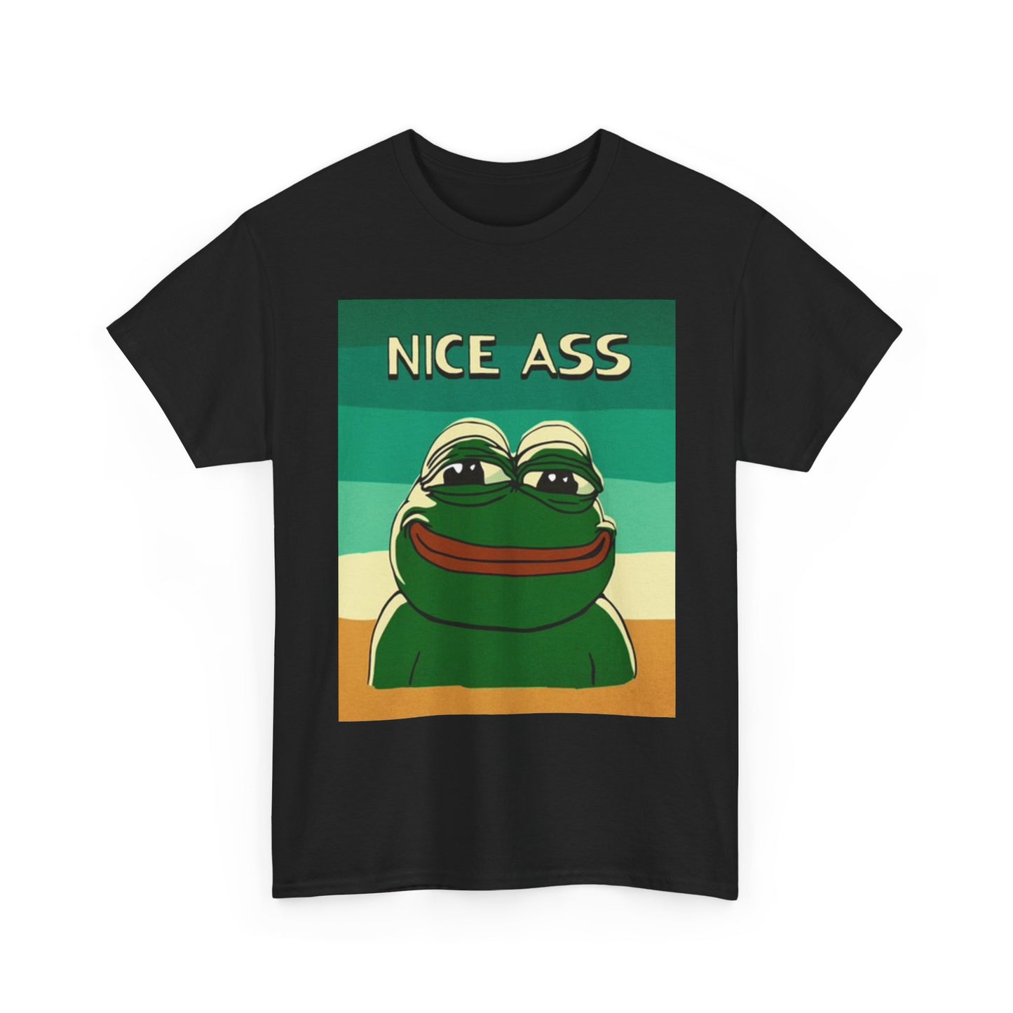 Nice Ass Funny Shirt Frog Meme Cute Unisex Heavy Cotton Tee