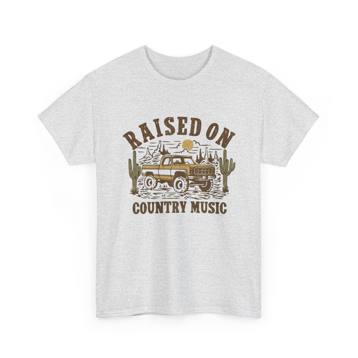 Raised On Country Music Graphic T Shirt ADULT NEW