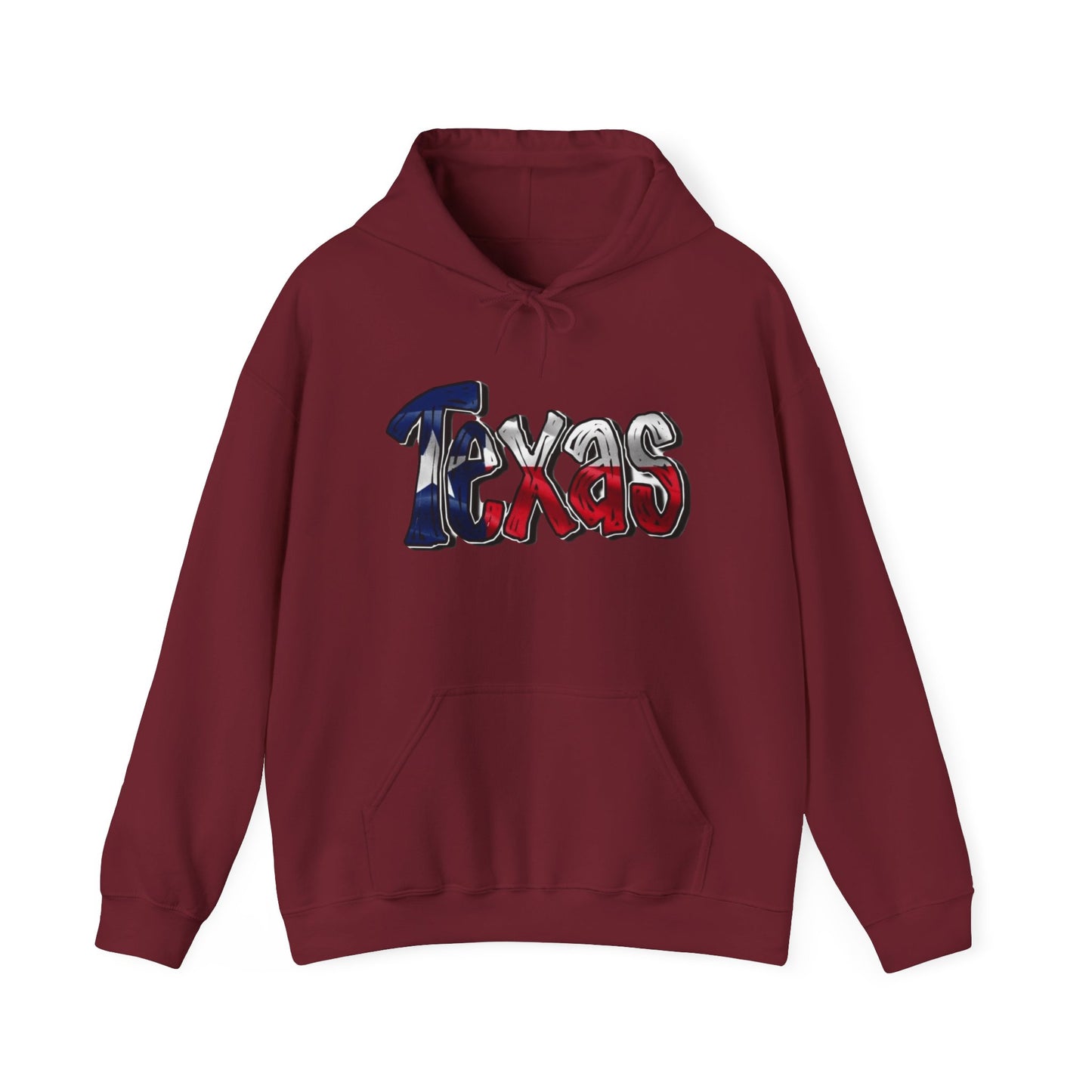 Texas American Flag USA Graphic Hoodie NEW Unisex Heavy Blend™ Hooded Sweatshirt