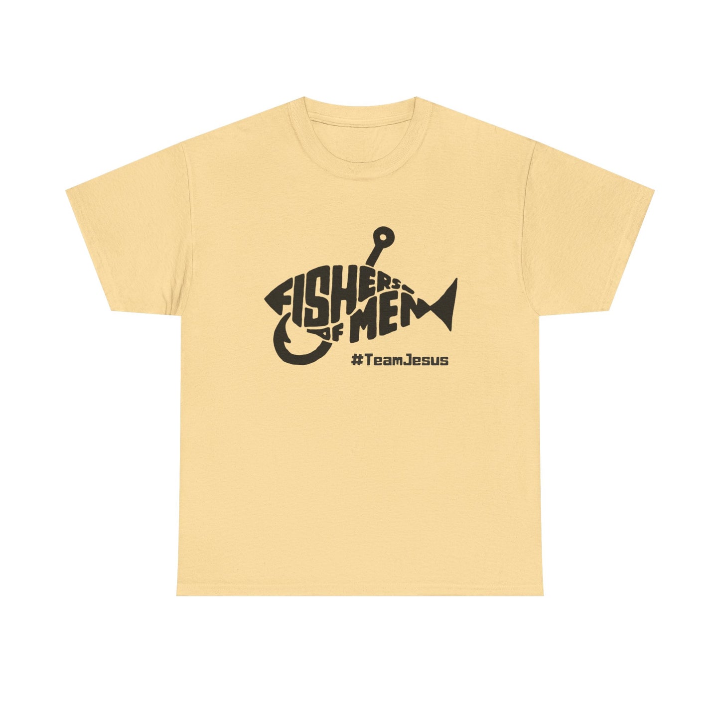 Fisherman Team Jesus Fish Graphic T Shirt NEW GIFT Unisex Heavy Cotton Tee