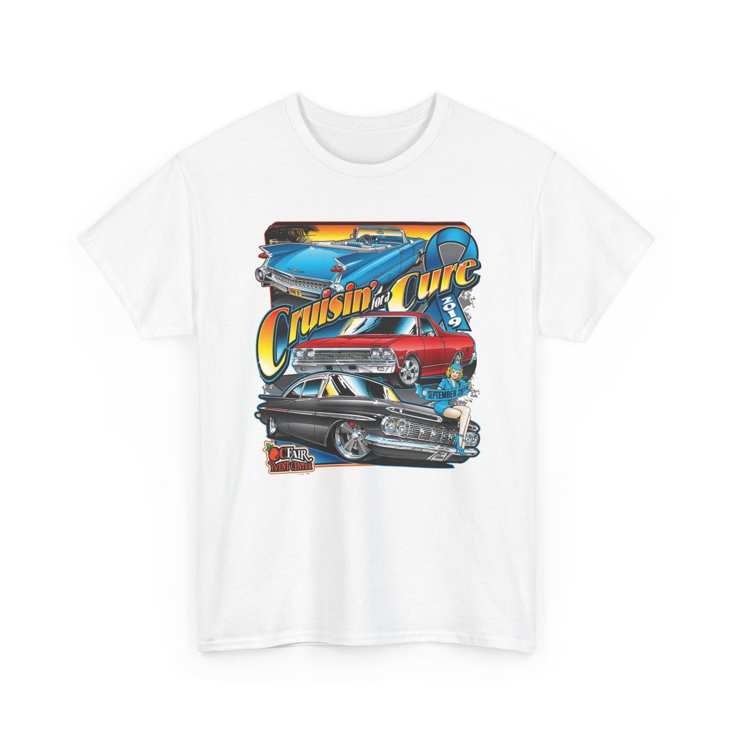 Retro Car Show Tee, Muscle Car Cruise Ins, Unisex T-Shirt for Car Enthusiasts 6