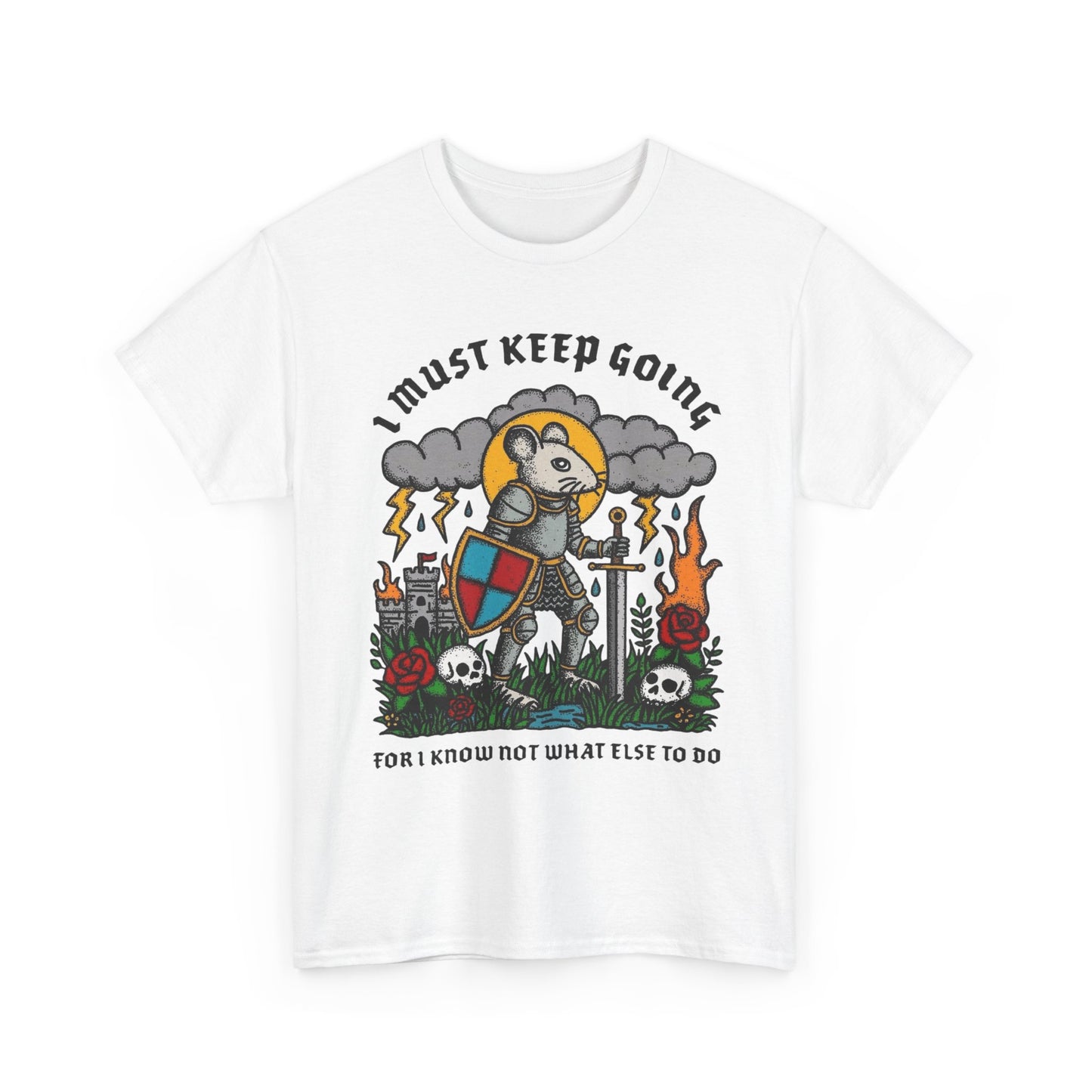 I Must Keep Going Graphic T Shirt NEW ADULT TEE VINTAGE