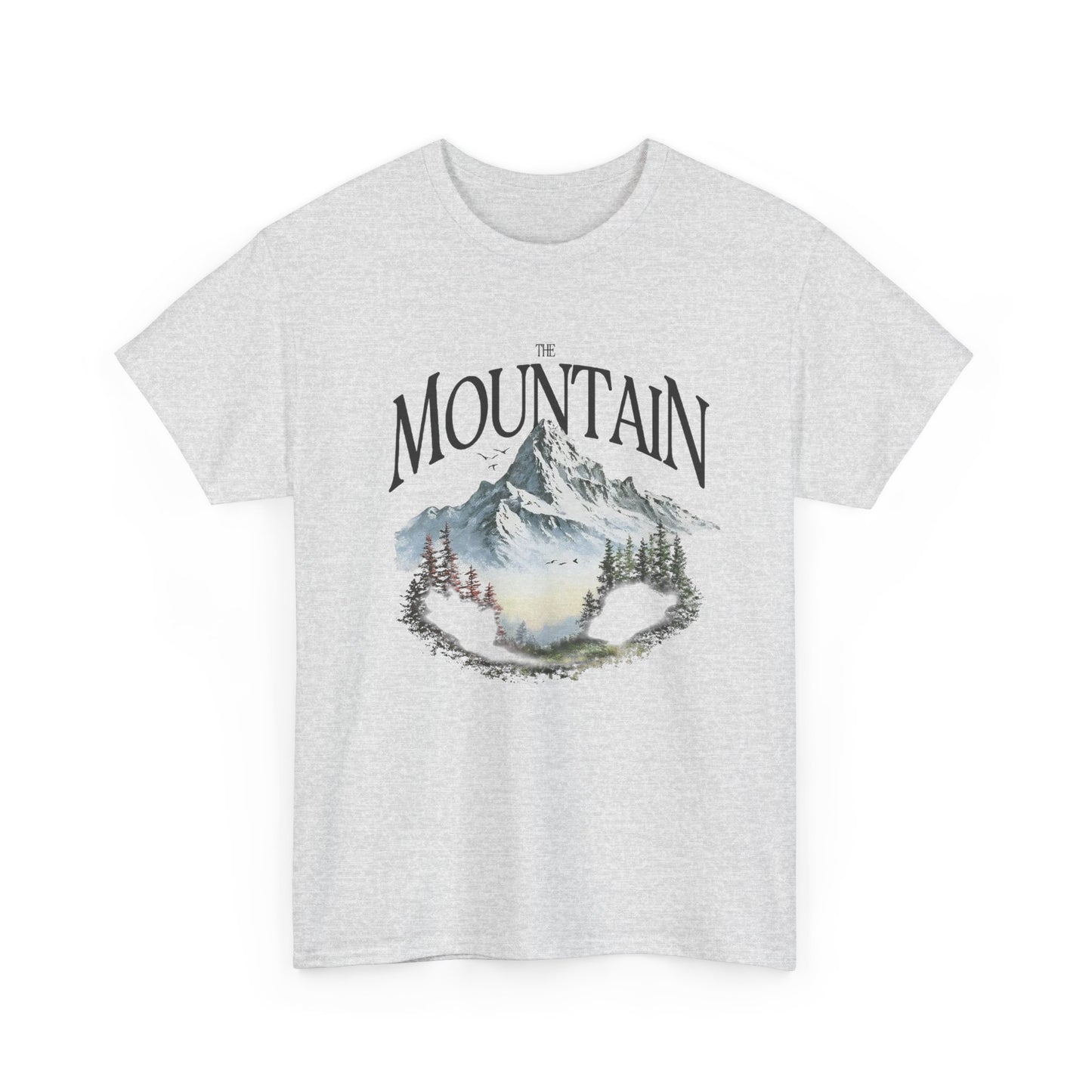 The Mountain Graphic T Shirt NEW GIFT Unisex Heavy Cotton Tee