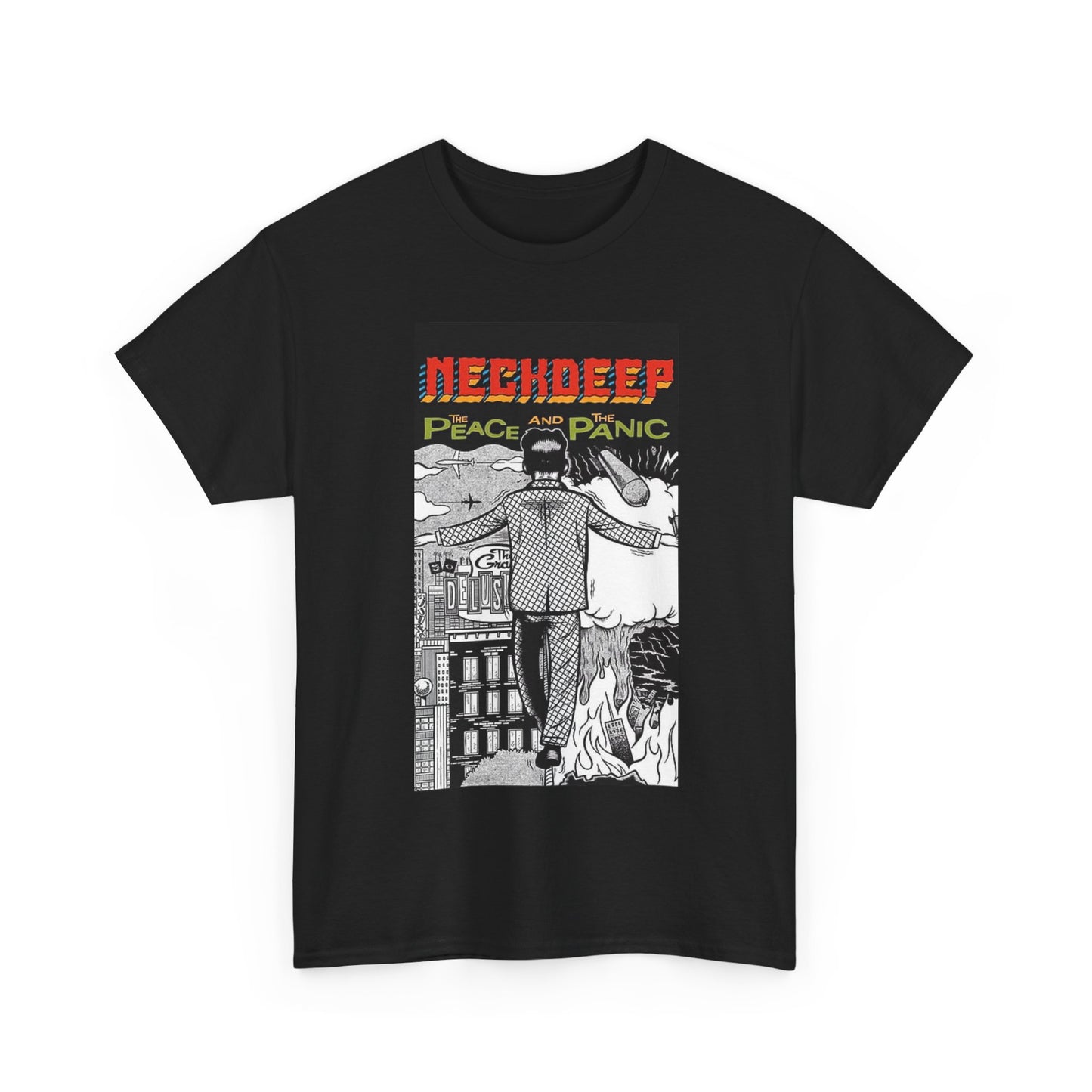 Neck deep T-shirt punk emo band vintage art graphic Unisex Heavy Cotton Tee
