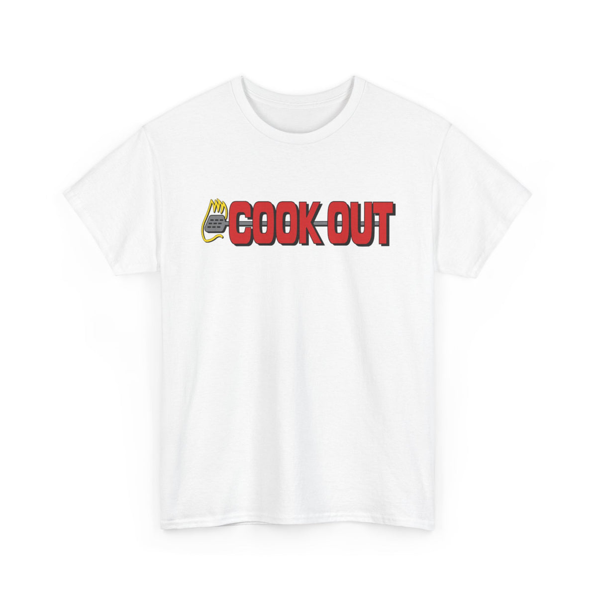 Cook Out Graphic T Shirt Retro Restaurant Unisex Heavy Cotton Tee