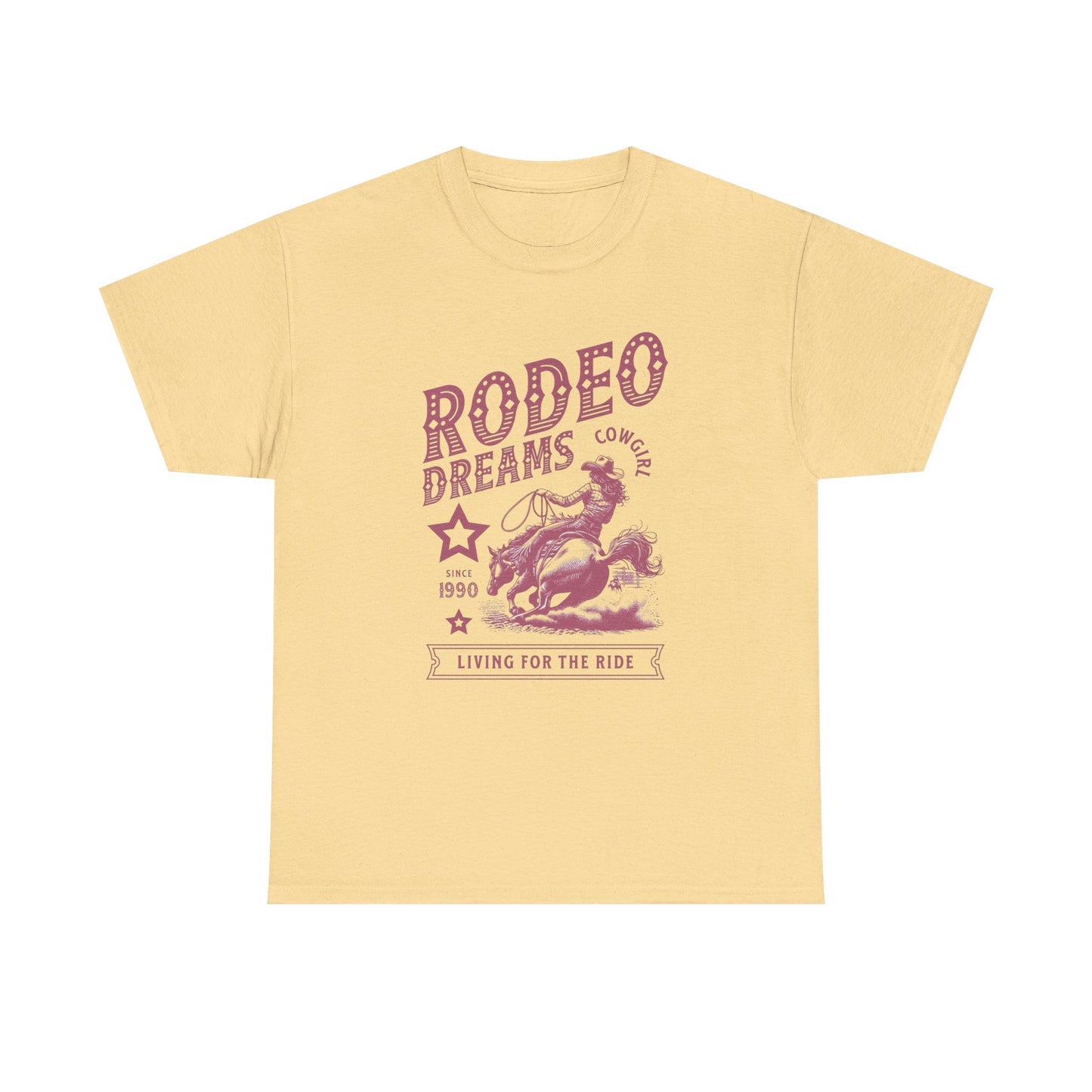 Cowgirl Rodeo Dreams Graphic T Shirt Unisex Heavy Cotton Tee