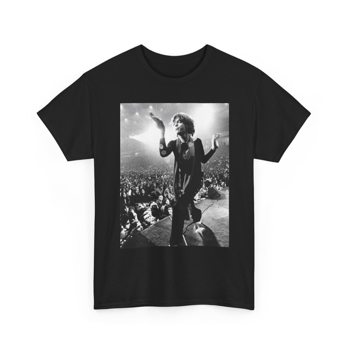 Rolling Stones Mick On Stage Graphic T Shirt Vintage Unisex Heavy Cotton Tee