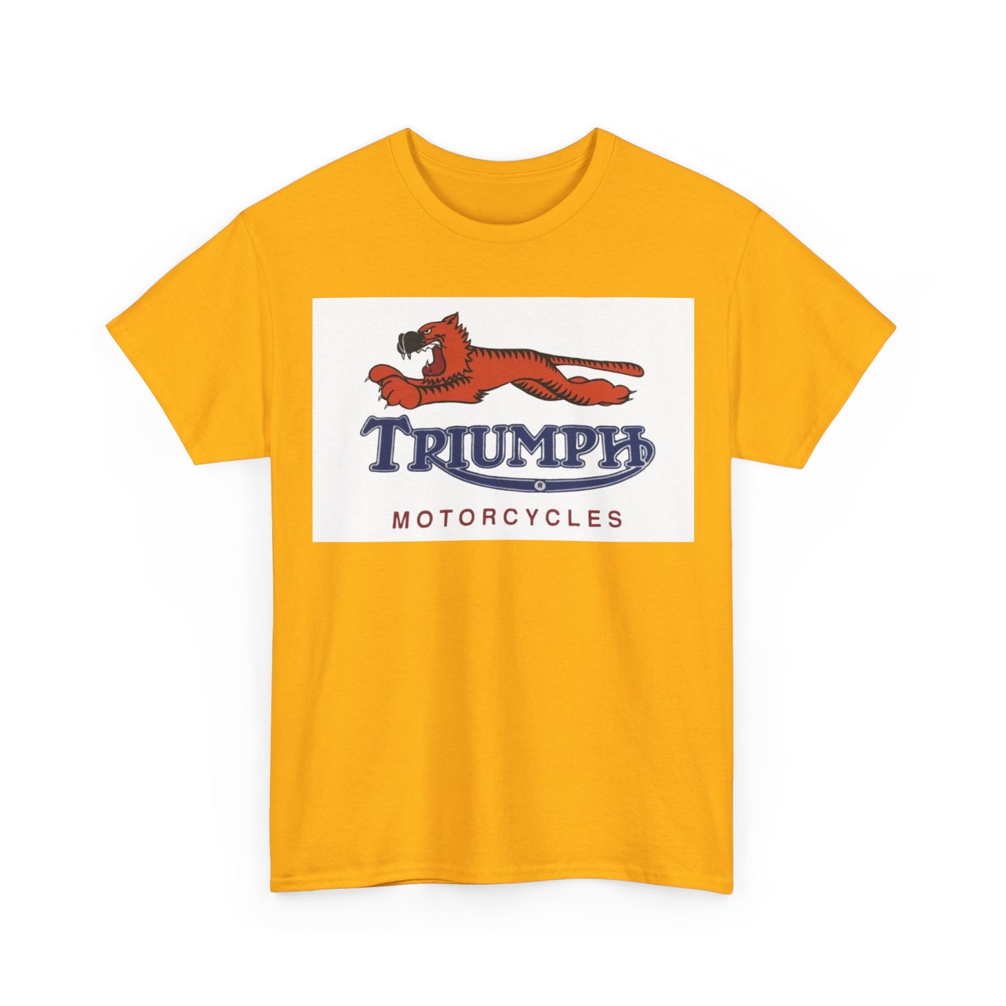 Triumph T-shirt vintage motorcycles nostalgia Tiger Unisex Heavy Cotton Tee