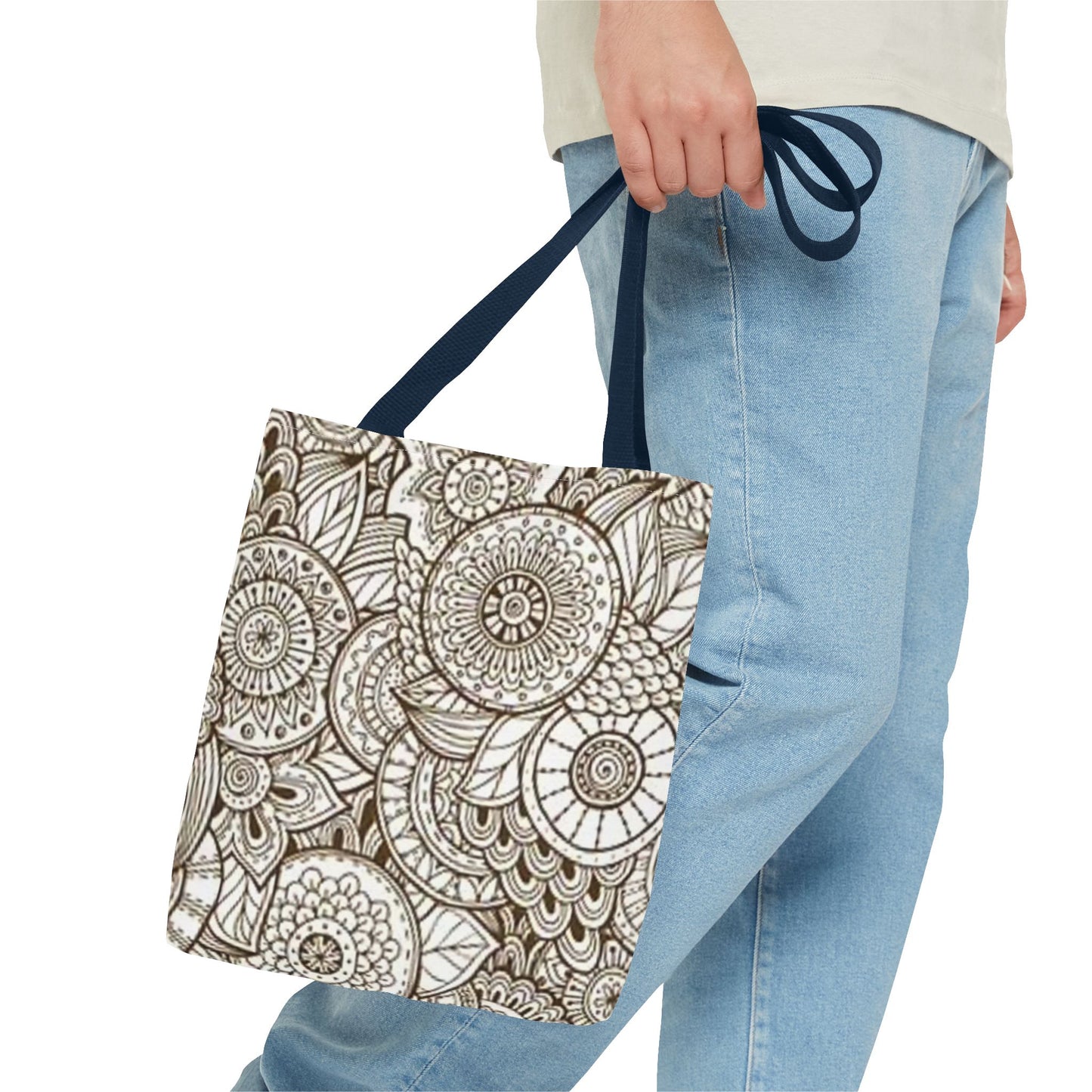 Tan Design Multi Color BRAND NEW MODERN Tote Bag (AOP)