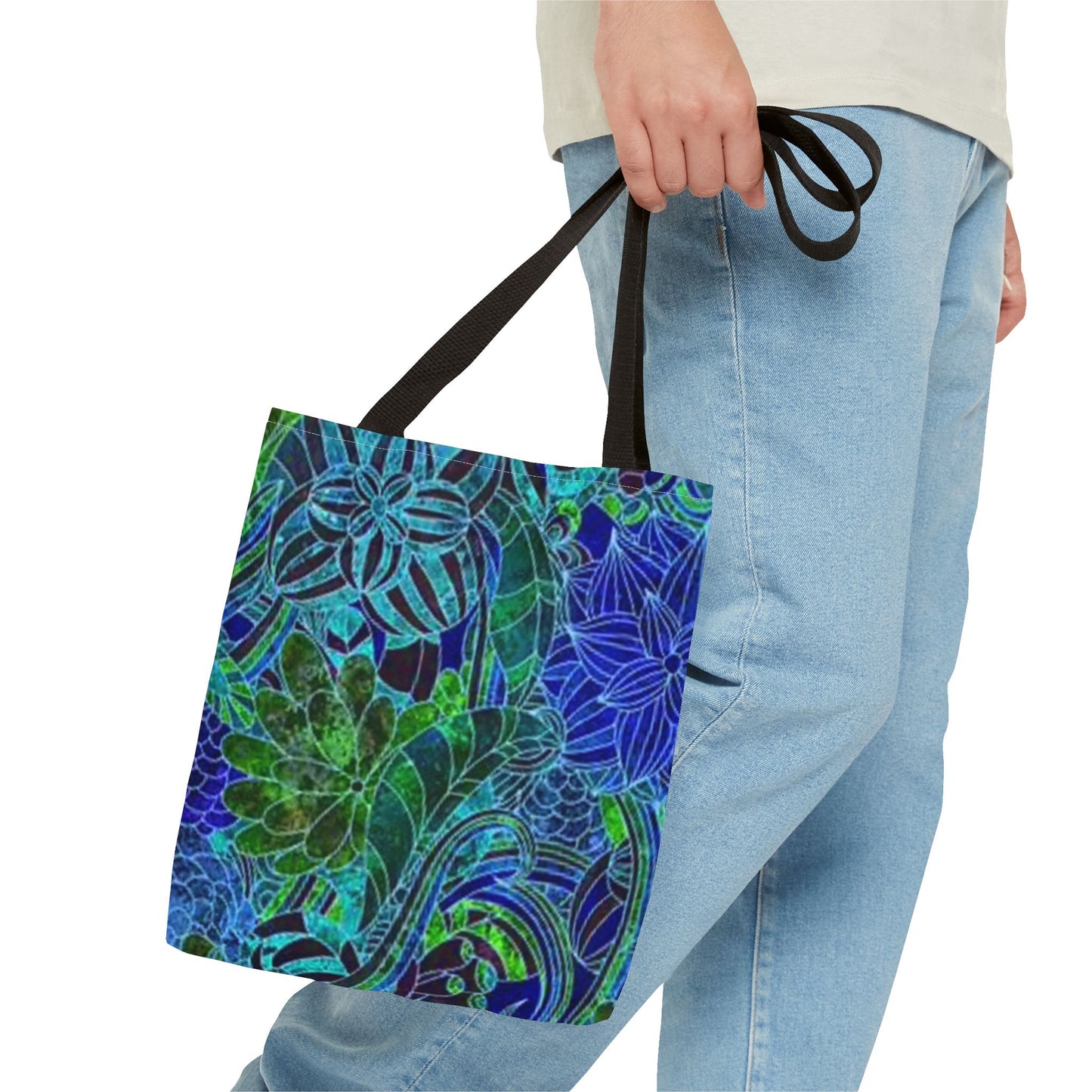 Blue And Green Multi Color BRAND NEW MODERN Tote Bag (AOP)