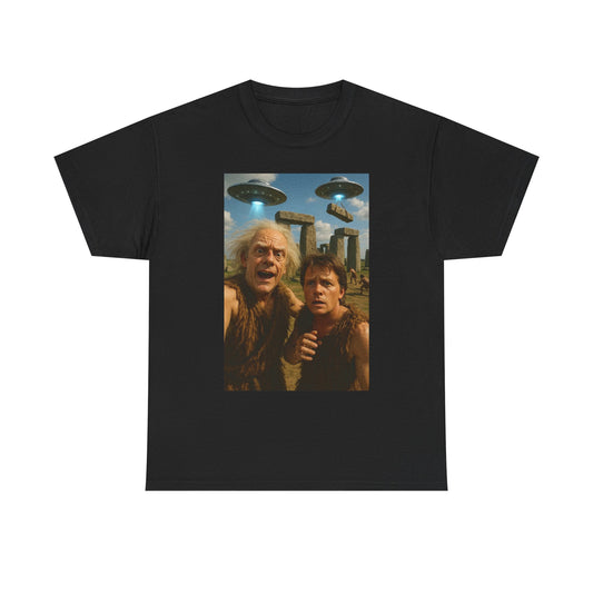 Back To The Future Funny Aliens T Shirt Unisex Heavy Cotton Tee