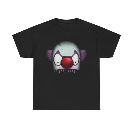 Clown Mouth Horror Graphic Tee Shirt Circus Unisex Heavy Cotton Tee