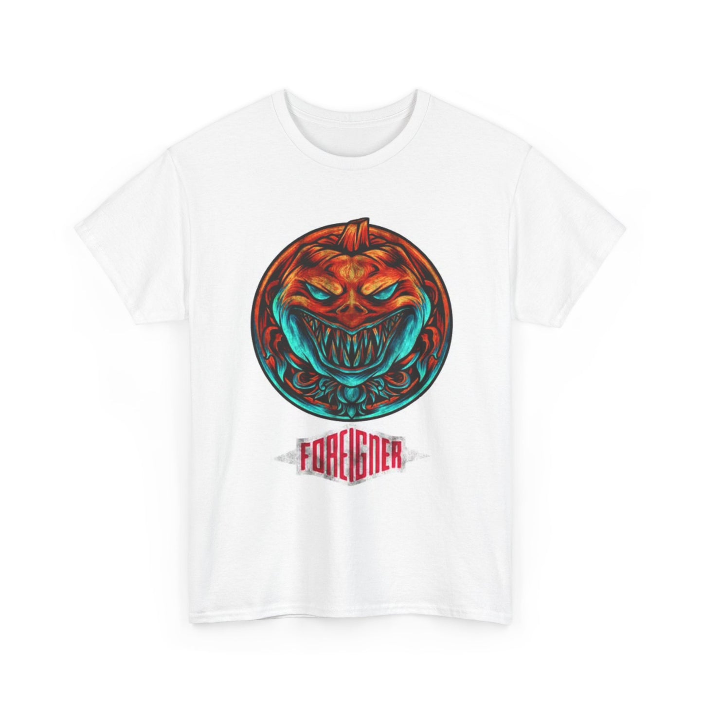 Foreigner Graphic T Shirt Shark Teeth Rock Band merch Unisex Heavy Cotton Tee