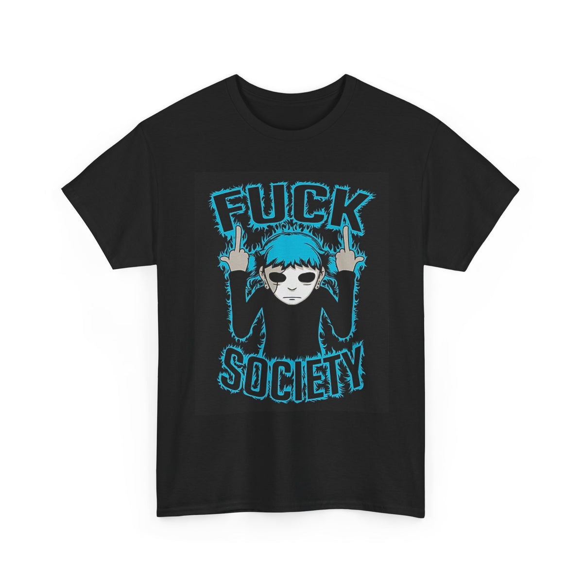 F Society Graphic T Shirt Funny Retro Cartoon Unisex Heavy Cotton Tee