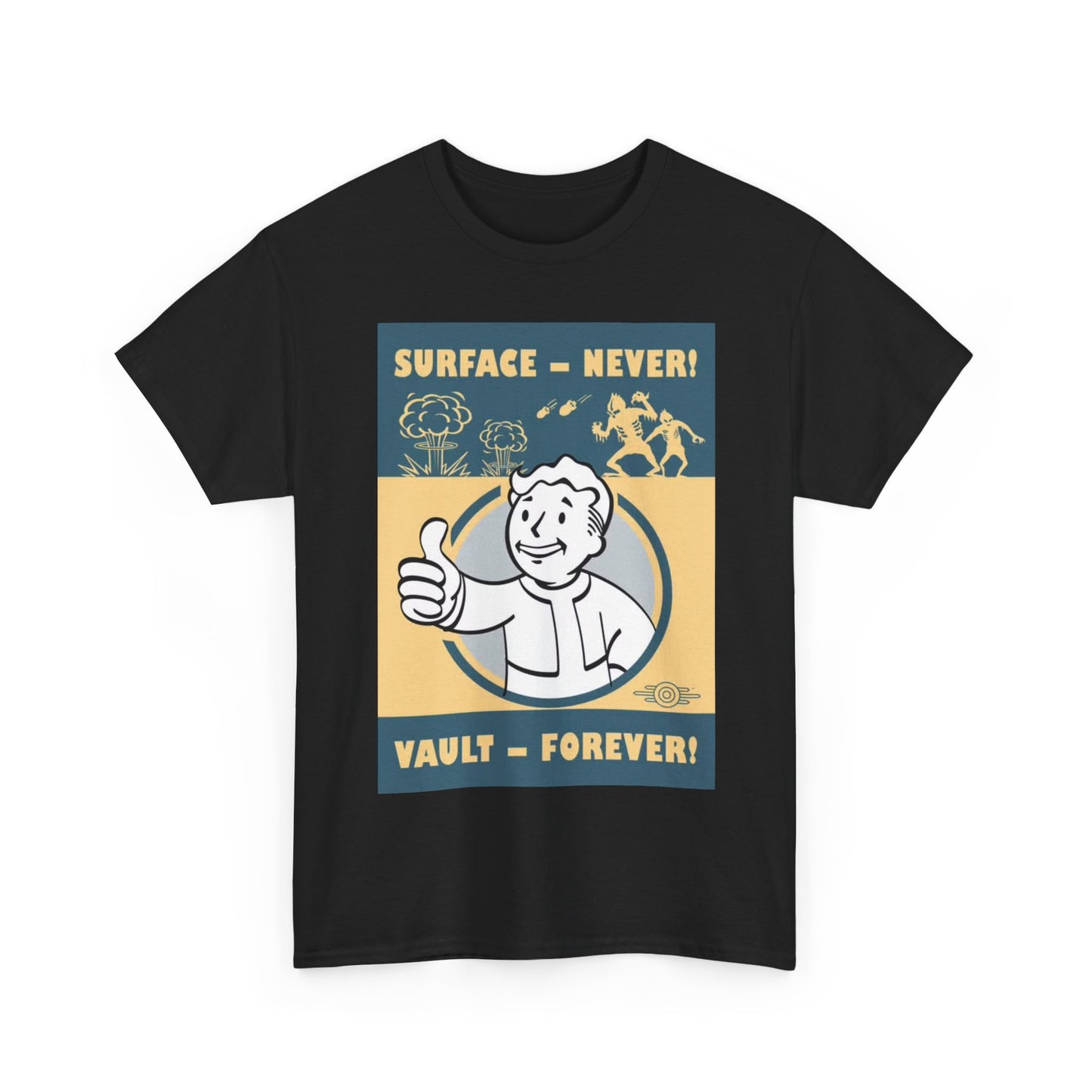 Fallout Tshirt The Vault Merch Tv Series retro The Ghoul Unisex Heavy Cotton Tee